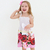 Vestido Infantil Ciganinha Estampa Floral Rosas - Maviê Kids