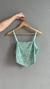 TOP VERDE COM LANTEJOLA - THAZAS - TAM M - loja online