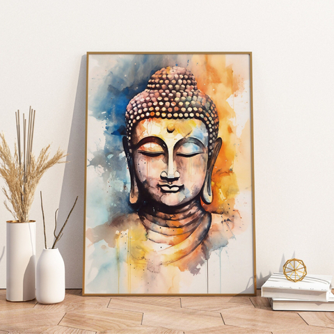 Cuadro de Buda meditando