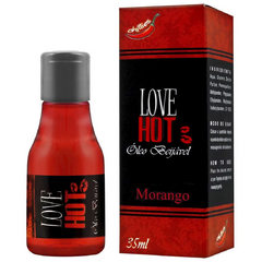 LOVE HOT ÓLEO BEIJÁVEL DE MORANGO 35ML CHILLIES