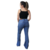 Calça Remanescente Jeans Flare clara com cinto Código 2161 - IVE STORE