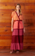 Vestido longo crepe mix color - DRESS TO - comprar online