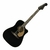 Guitarra Electroacústica Fender Redondo Player Jetty Black - comprar online