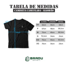 CAMISETA CAMUFLADA 100% ALGODÃO - loja online