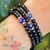 PULSERA PROTECCION CRISTAL CHECO DONA NEGRO Y OJO TURCO - Ser Mineral Accesorios