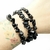 PULSERA DE ESCALLAS ONIX NEGRO