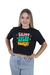 Camiseta Cropped Casual Algodão Estampa Every Moment