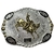 Fivela Master Bull Rider Prata Com Dourado 7079