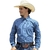 Camisa Fast Back Masculina Manga Longa Azul 7042-M