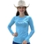 Camiseta Uv Feminina Texas Farm- Azul Bebe