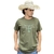 Camiseta Masculina Texas Farm Verde Militar CM306