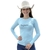 Camiseta Uv Feminina Texas Farm- Azul Celeste