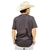 Camiseta Masculina Thankfield Preta Com Detalhe Em Laranja 2945 na internet