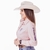 Camisa Texas Farm Feminina Com Bordados Rosa Claro CAP007 - comprar online