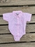 Body Camisa Baby Mini Farm M/C Rosa