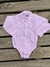 Body Camisa Baby Mini Farm M/L Rosa