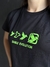 T-shirt Feminina Thankfield Preto Com Estampa Verde Neon 01157 - comprar online