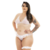 MINI CONJUNTO SEX PLUS SIZE BRANCO EM TULE E RENDA PIMENTA SEXY - comprar online