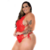 MINI BODY GOSTOSA PLUS EM RENDA VERMELHO PIMENTA SEXY - comprar online