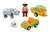 PLAYMOBIL 123 VEHICULO ZOO CON RINO 70182 - comprar online