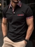 Camisa Polo Casual de Manga Curta Masculina - comprar online