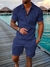 Conjunto de Camisa Polo e Shorts Masculinos