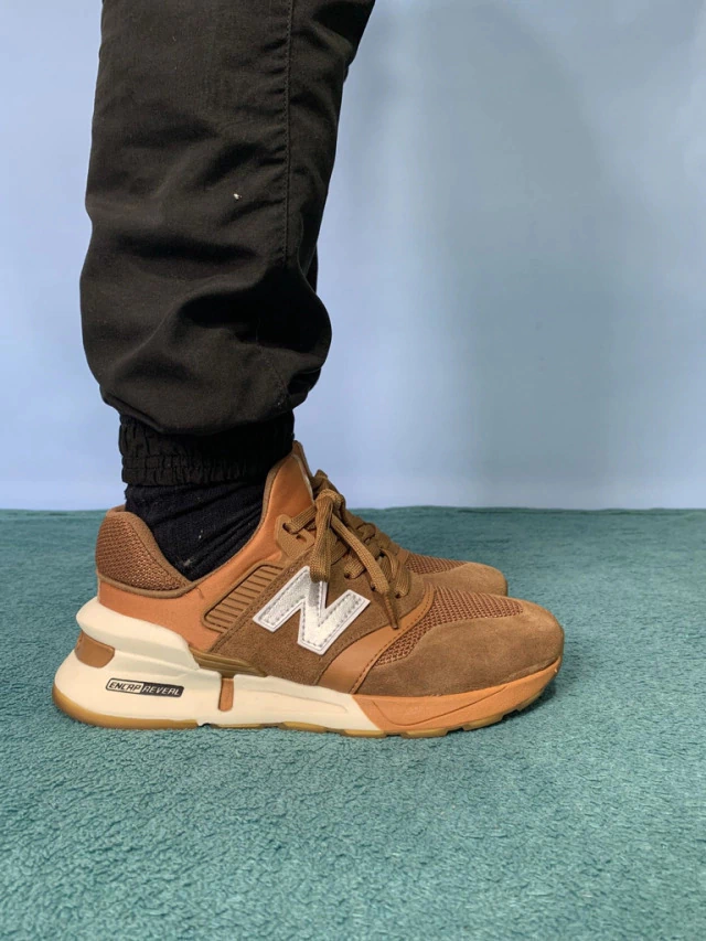 New balance store 997 verde musgo