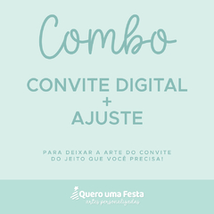 Convite Digital + Ajuste