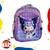 Mochila primaria 3D Kuromi cuadros (3 cierres) - comprar online