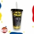 Vaso con sorbete Batman