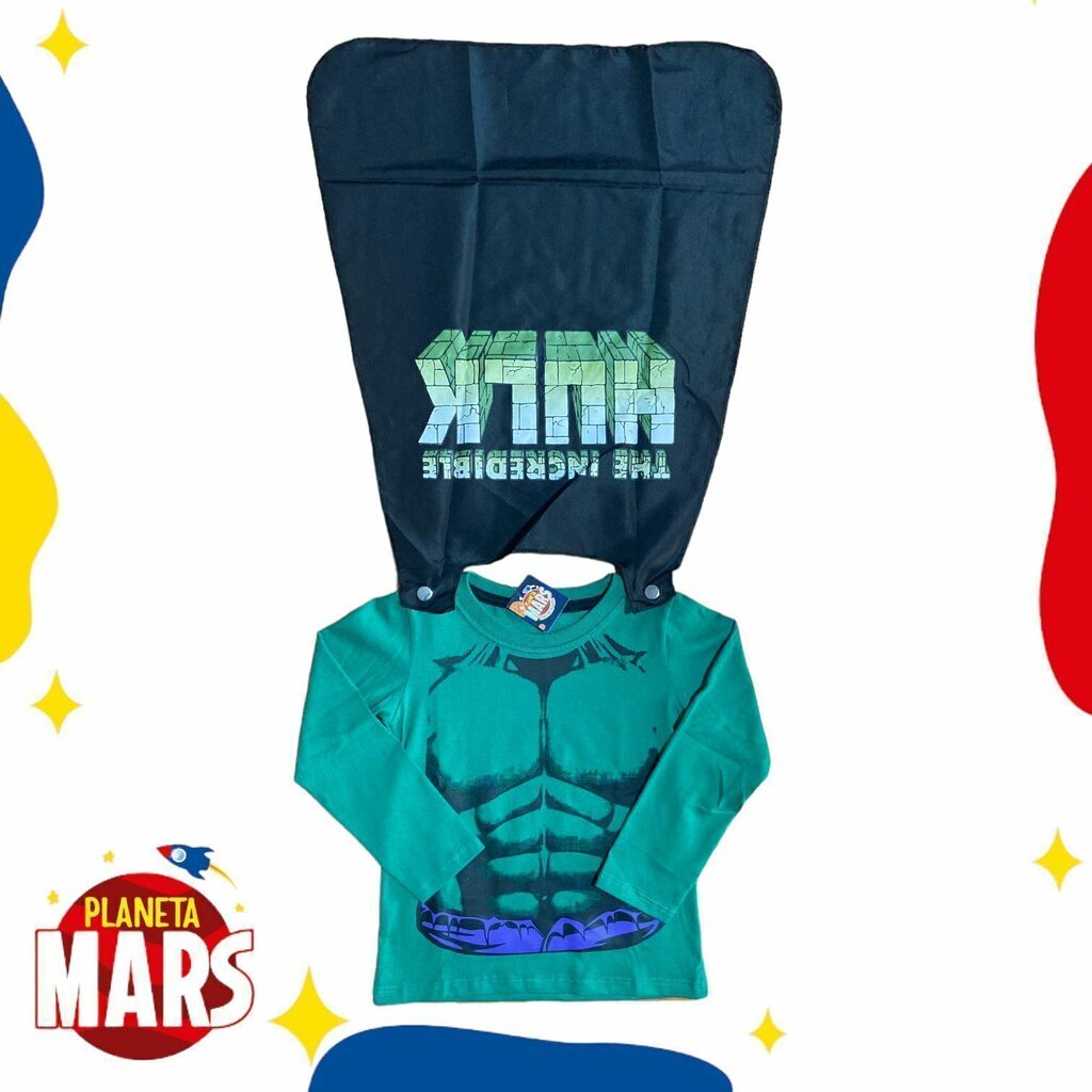 Camiseta con capa Hulk Comprar en Planeta Mars
