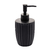 Porta Sabonete Liquido De Ceramica Canelatta Preto 330ml - comprar online