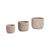 Kit Cachepots Em Cimento - 3 Pcs