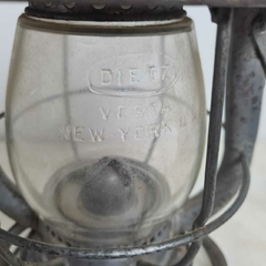 Lampião a Óleo de Querosene Ferro Vintage Original Marca Dietz Vesta de Nova York, EUA na internet