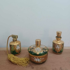 Conjunto da Bohemia Glass para Perfumaria,