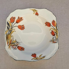 Lote com cinco pratos fundo de porcelana inglesa - Kombina Antiguidades – Tesouros Raros e Peças de Colecionador