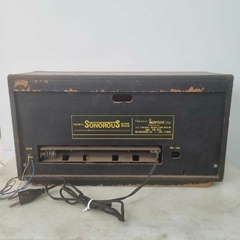 Rádio Vintage Sonouros, caixa de madeira Transistorisado 4 Faixas, funcionando. - loja online