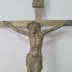 Grande crucifixo em Bronze - Kombina Antiguidades – Tesouros Raros e Peças de Colecionador