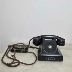 Antigo telefone em baquelite da Ericsson, fio de pano, anos 40, em perfeito estado - Kombina Antiguidades – Tesouros Raros e Peças de Colecionador