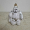 Buda em porcelana, filetado à ouro