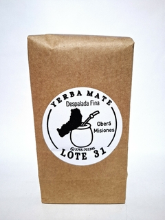 YERBA MATE LOTE 31 BARBACUÁ DESPALADA FINA 500gr. - comprar online