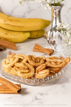 Biscoito Palmier De Banana Com Canela 200g