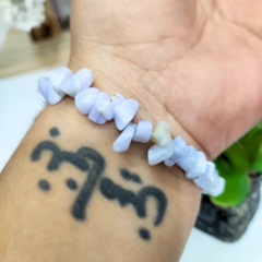 PULSERA ÁGATA DE ENCAJE AZUL