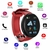 Smartwatch Reloj Inteligente D18 Heart Rate ROJO - comprar online