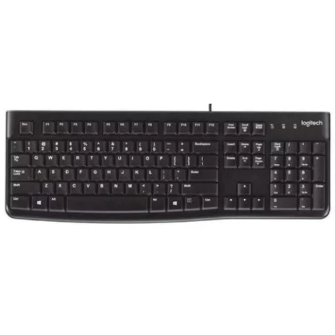 TECLADO LOGITECH K120 QWERTY ESPAÑOL COLOR NEGRO