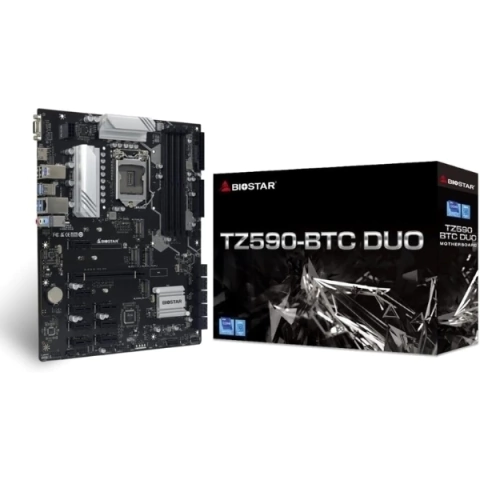 MOTHERBOARD BIOSTAR TZ590-BTC DUO SOC 1200 PCIE 8+1