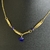 Colar Folheado Dourado Cristais Azul - M42 - comprar online