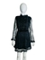 Alquiler vestido negro encaje talle 36