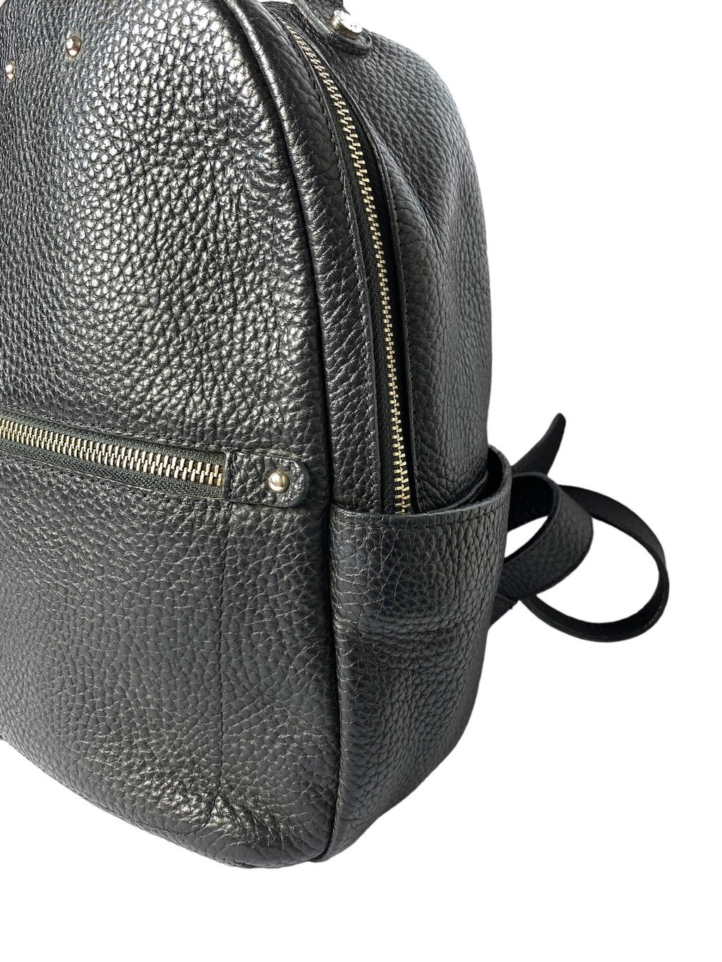 Mochila negra de cuero de Prune Theblackhangerr