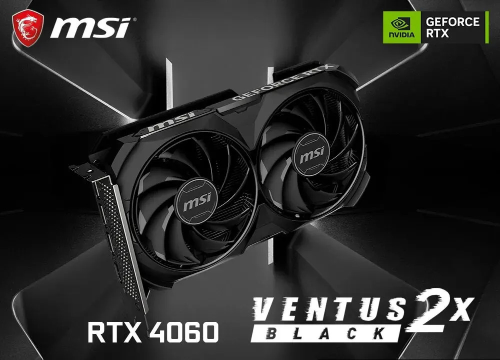 Tarjeta gr fica MSI GeForce RTX 4060 VENTUS 2X para juegos 8G OC